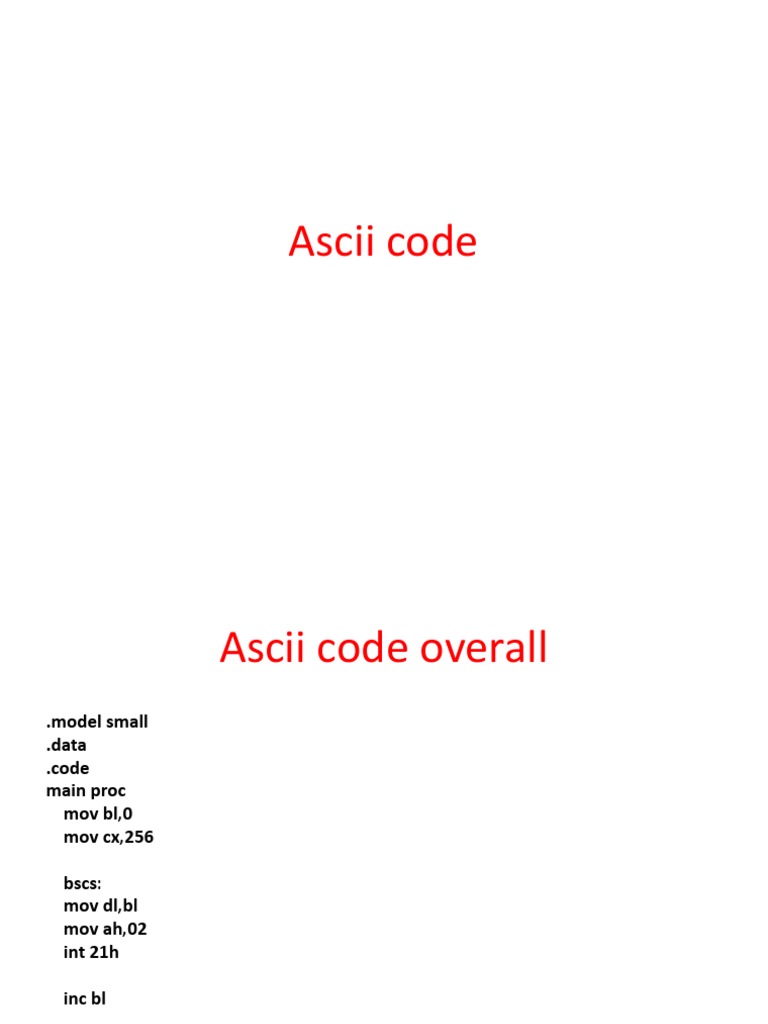 ASCII Code Printing Guide | PDF