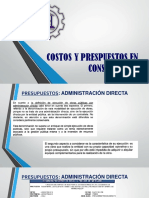 Costos y presupuestos