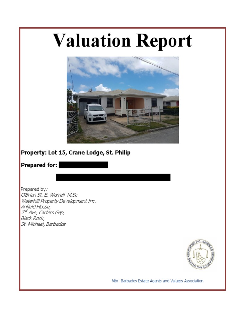 Specimen 1 Valuation | PDF | Real Estate Appraisal | Business