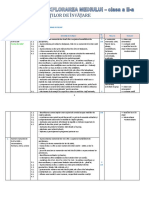 Proiectarea Unităților de Învățare M.E.M Clasa a-II-A