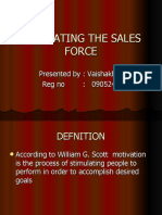 Motivating The Sales Force