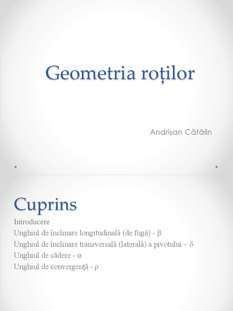 Prezentare Geometria Roti | PDF