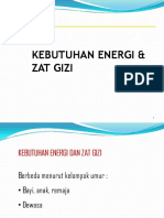 Kebutuhan Energi & Zat Gizi Pediatrik