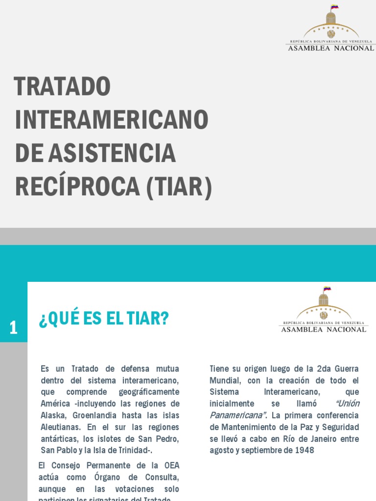Tratado de Ayuda Reciproca PDF Relaciones internacionales La