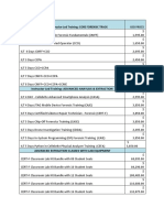 Training Price List Instructor