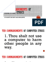 Ten Commandments: OF Computer Ethics