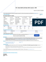 Booking Confirmation On IRCTC, Train: 82410, 04-Nov-2019, 3A, DLI - CPR