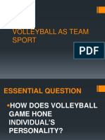 Volleyball as Team Sport 2018