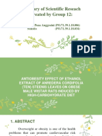 Summary of Scientific Reseach Created by Group 12:: Deva Puza Anggraini (PO.71.39.1.18.006) Sulistio (PO.71.39.1.18.034)