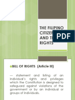 The Filipino Citizens and Their Rights