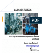 Mecánica de fluidos: Bombas centrífugas