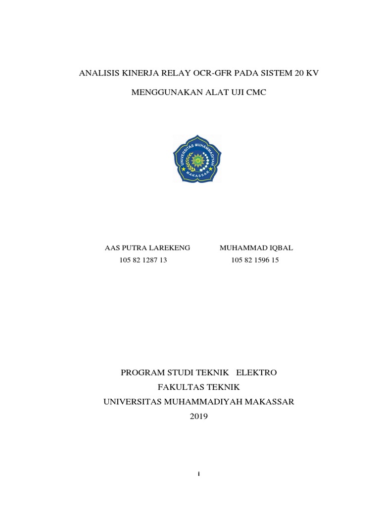 Halaman Depan Skripsi Unismuh Makassar | PDF