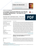 A Tecnologia Empresarial Odebrecht Como Filosofia de Projeto Organizacional - Um Estudo de Caso Na Braskem S.A.