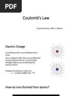 Coulomb's Law: Prepared by Royce Allen F. Rañeses