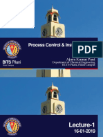 Process Control & Instrumentation: BITS Pilani
