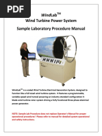 Wind Turbine Power System Sample Laboratory Procedure Manual