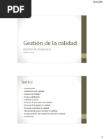 Gestión calidad proyectos