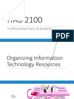 ITAB2100 - CH 6-Organizing Information Technology Resources