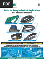 Fenner V-Belt Price List 1st April 2013