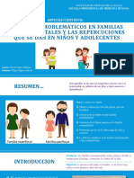 Factores Problematicos en Familias Monoparentales y Las Repercuciones Que Se Dan en Niños y Adolecentes