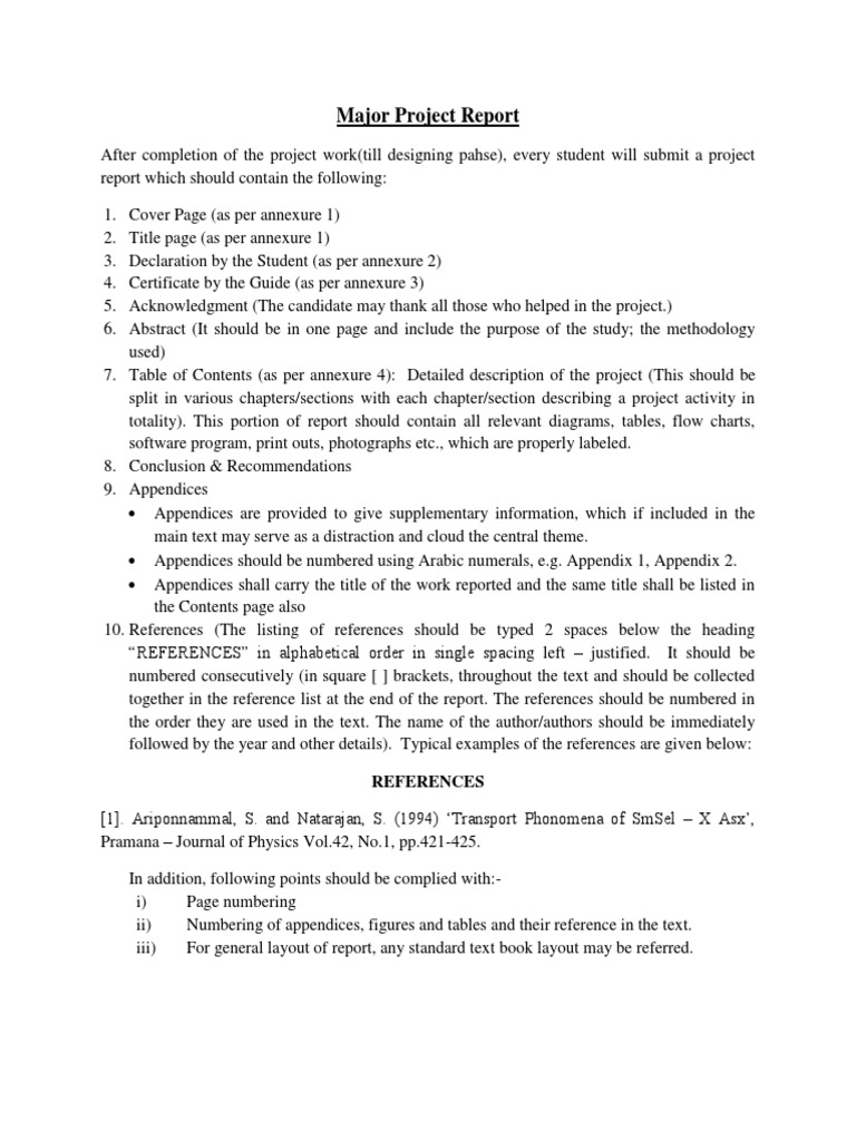 Major Report Format | PDF | Page Layout | Areas Of Computer Science