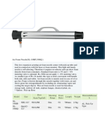 Model Size Flow Rate (7kgf/ ) Shooting Range Foam Ratio Length Weight Material&Remar K