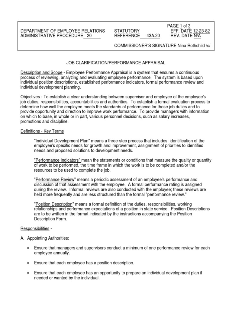 Employee Performance Appraisal Guide | PDF | Performance Appraisal ...