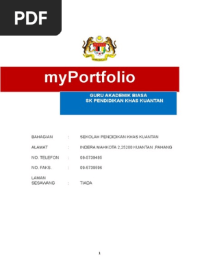 Myportfolio Guru Akademik Biasa Gab Sek Rendah 2018 Nurul Akma Pdf