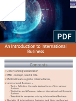 Module - 1 An Introduction To International Business