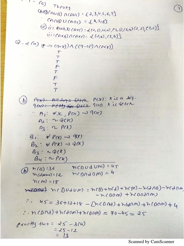 GTU MCA SEM-3 BM Paper Winter-18 Solution | PDF