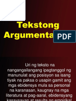 Tekstong-Argumentatibo