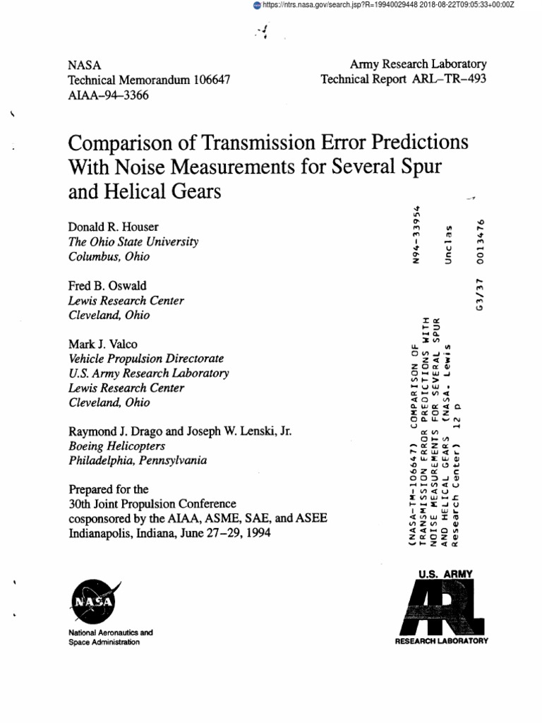 Nasa Measurement Error