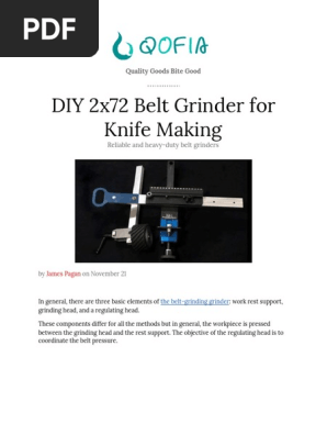 DIY 2x72 Belt Grinder for Knife Making