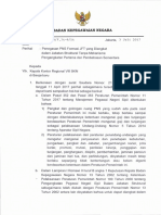 Surat Kepala BKN Nomor K.26 30 V.74 9 54 Penegasan PNS Formasi JFT Yg Diangkat DLM JBTN Struktural Tanpa Mekanisme Pengangkatan Pertama