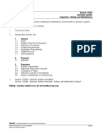 Section Cover Page: Section 15399 Sprinkler System 2005-02-08 Inspection, Testing, and Maintenance