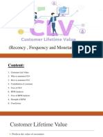 CLV and RFM Analysis