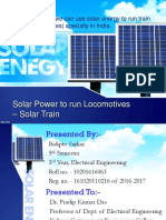 Seminar On Solar Train