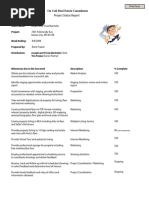 Real Estate Project Status Report