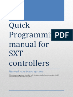 Quick Programming Manual For SXT Controllers: Metered Valve Based Systems