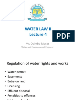 REGULATE WATER USE THROUGH PERMITS AND EASEMENTS