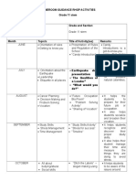 Homeroom Guidance RHGP Activities Grade 11 Stem