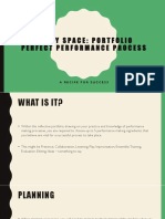 Empty Space: Portfolio Perfect Performance Process: A Recipe For Success