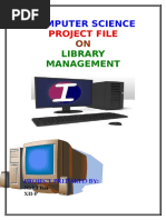 Computer Science: Project File