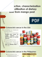 Extraction, Characterization and Utilization of Dietary Fiber
