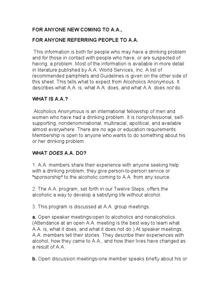 Alcoholics Anonymous PDF Alcoholics Anonymous Alcoholism