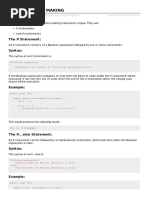 10java Decision Making