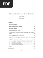 Fibonacci Numbers and The Golden Ratio: James Emery 4/30/2011