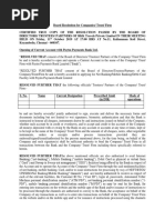 Draft Board Resolution For Closure of Bank Account | PDF