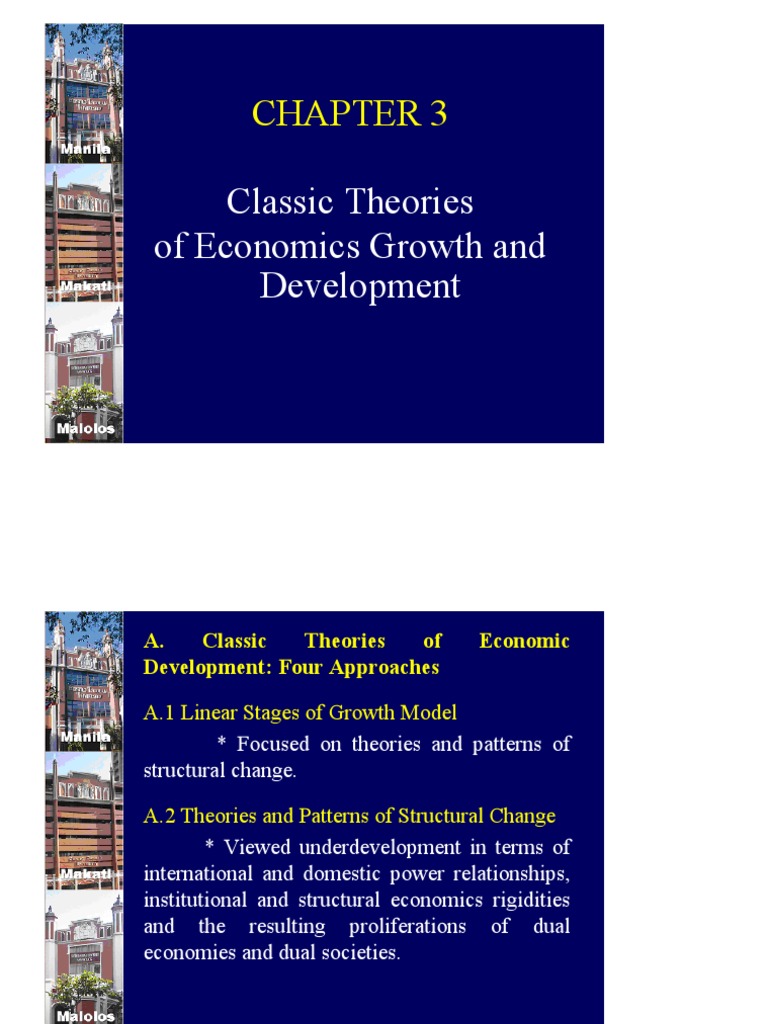 Classic Economic Growth Theories | PDF | Economic Growth | Economics