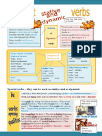 Stative: Special Verbs - They Can Be Used As Stative and As Dynamic